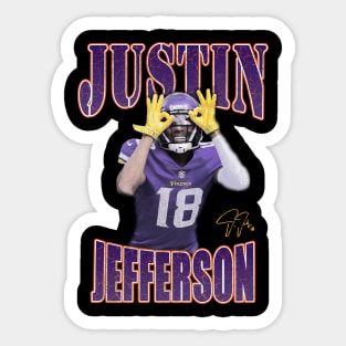 Justin Jefferson Griddy Sticker